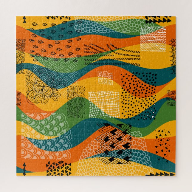 Quebra-cabeça Patchwork da moda: Arte Abstrato não dulante (Vertical)