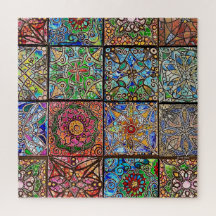 Patchwork De Vidro Mandala