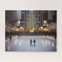 Patinação de Natal no centro Rockefeller