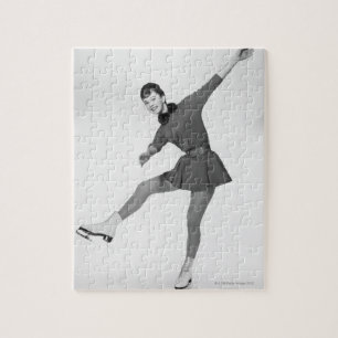 Quebra-cabeça Patinagem artística da mulher