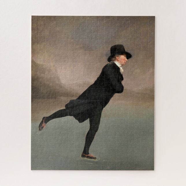 Quebra-cabeça Patinando em Dudingston Loch por Henry Raeburn (Vertical)