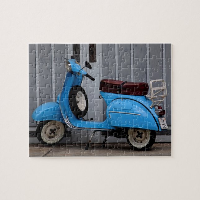 Quebra-cabeça Patinete do motor euro - 8x10 - 110 pcs (Horizontal)