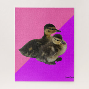 Quebra-cabeça Patinhos em Sorvete de Framboesa Rosa e Roxo