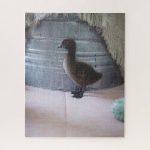 Quebra-cabeça Pato-bebê castanho-escuro