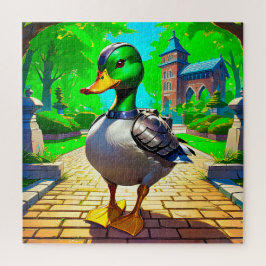 Quebra-cabeça Pato Blindado em um Parque Exuberante