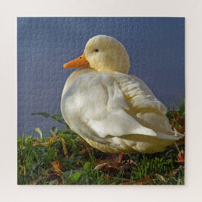 Quebra-cabeça Pato Branco Pequeno (Vertical)