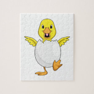 Quebra-cabeça Pato com ovo