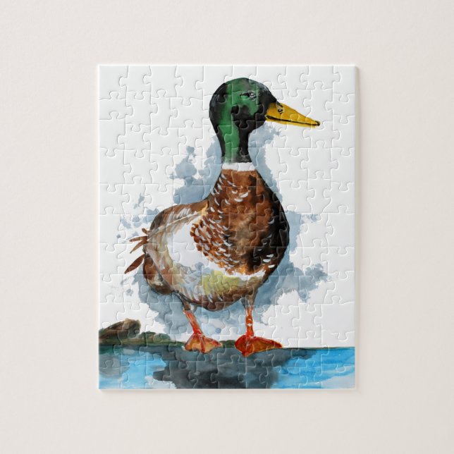 Quebra-cabeça Pato de Mallard (Vertical)
