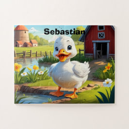 Quebra-cabeça Pato fazenda Personalizado