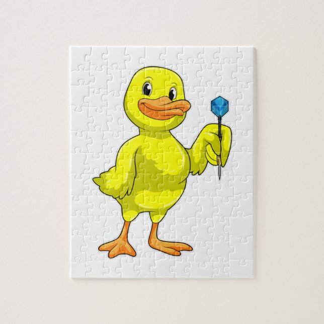Quebra-cabeça Pato nas Trevas com Dart (Vertical)