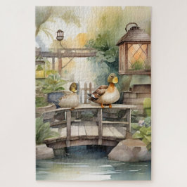 Quebra-cabeça Patos De Cana De Água Numa Ponte