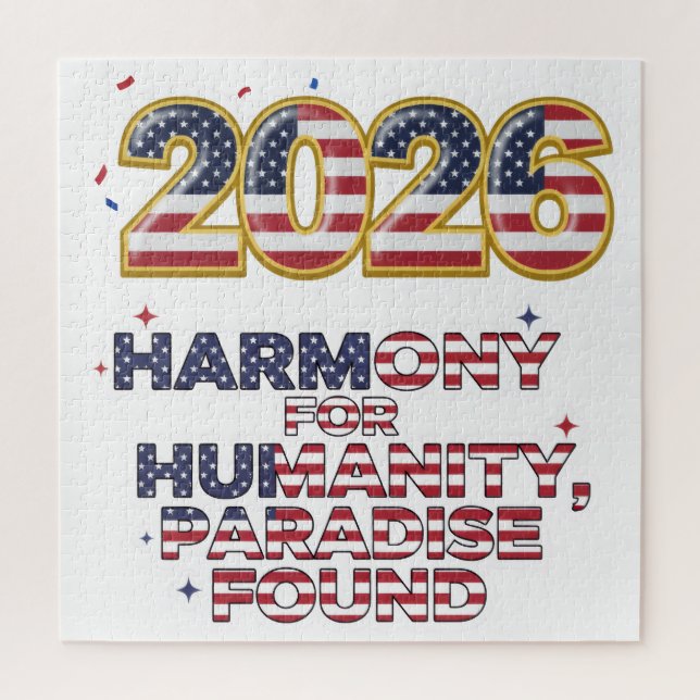 Quebra-cabeça Patriotic Peace Decal (Vertical)