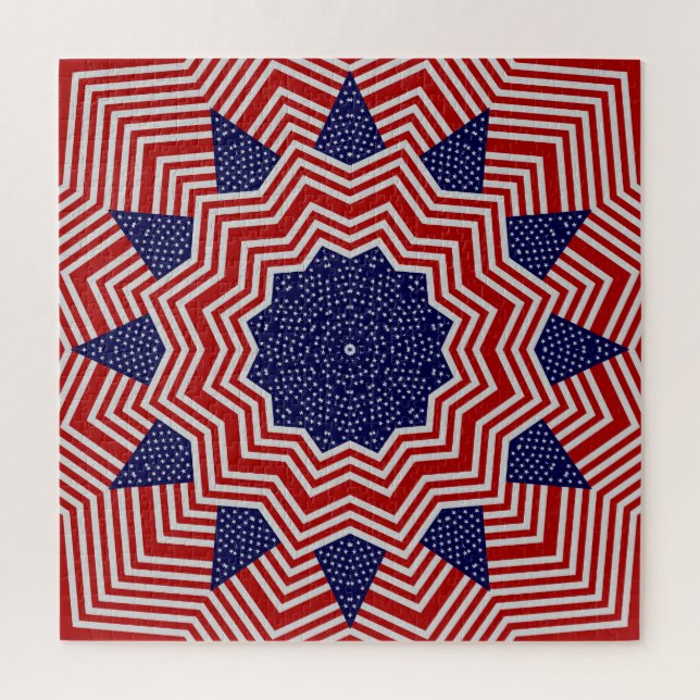 Quebra-cabeça Patriótico Americano (Vertical)