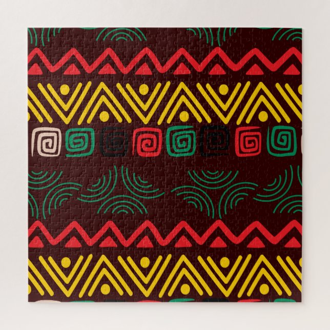 Quebra-cabeça Patrón africano (Vertical)