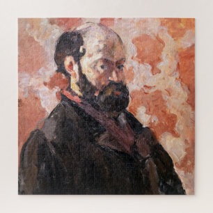 Quebra-cabeça Paul Cezanne - Autorretrato com fundo rosa