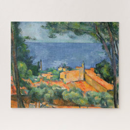 Quebra-cabeça Paul Cezanne - Estaque com Telhados Vermelhos