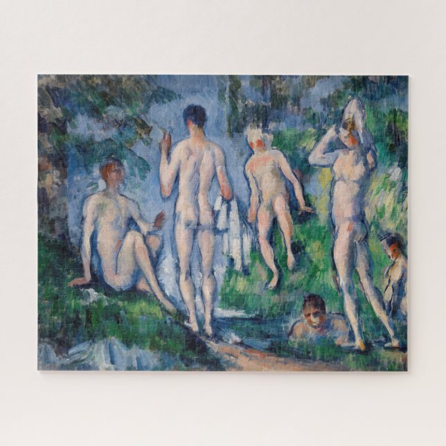 Quebra-cabeça Paul Cezanne - Grupo dos Bathers (Horizontal)