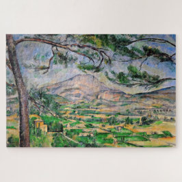 Quebra-cabeça Paul Cezanne - Mont Sainte-Victoire e pinheiro Gra