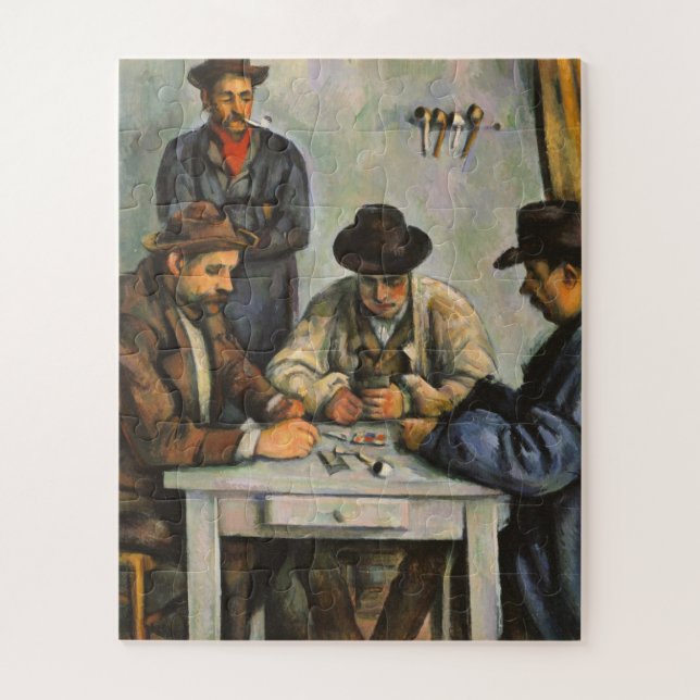 Quebra-cabeça Paul Cezanne - Os Jogadores De Cartão (Vertical)