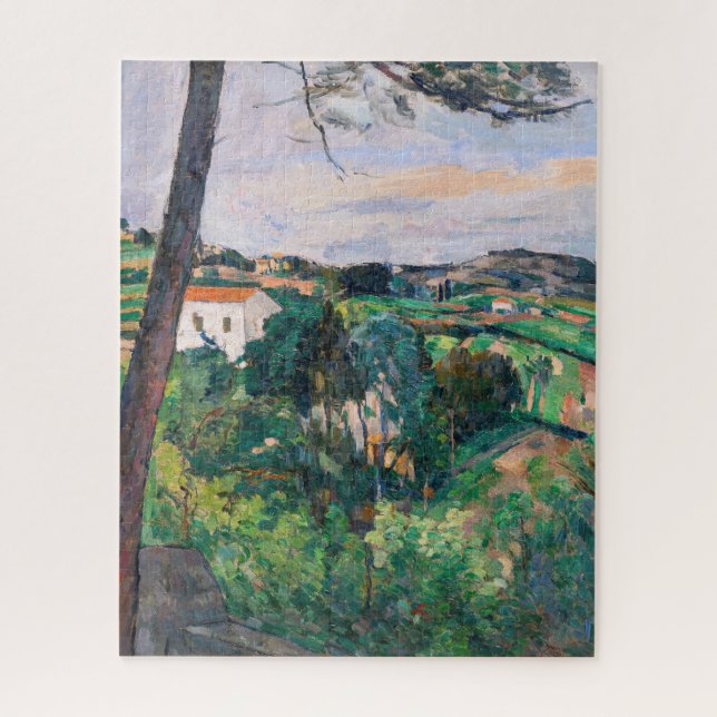 Quebra-cabeça Paul Cezanne - Pinheiro em L'Estaque (Vertical)