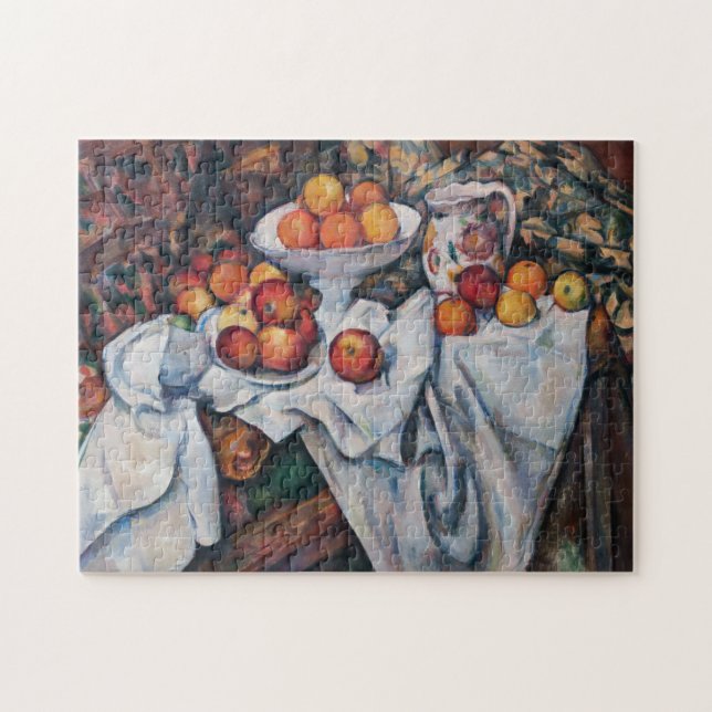 Quebra-cabeça Paul Cezanne - Vida Estática, Maçãs e Laranjas (Horizontal)