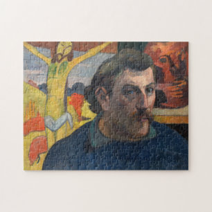 Quebra-cabeça Paul Gauguin - Autorretrato com Cristo Amarelo