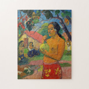 Quebra-cabeça Paul Gauguin - Mulher segurando uma fruta
