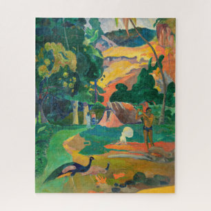 Quebra-cabeça Paul Gauguin - Paisagem com Pavões / Matamoe