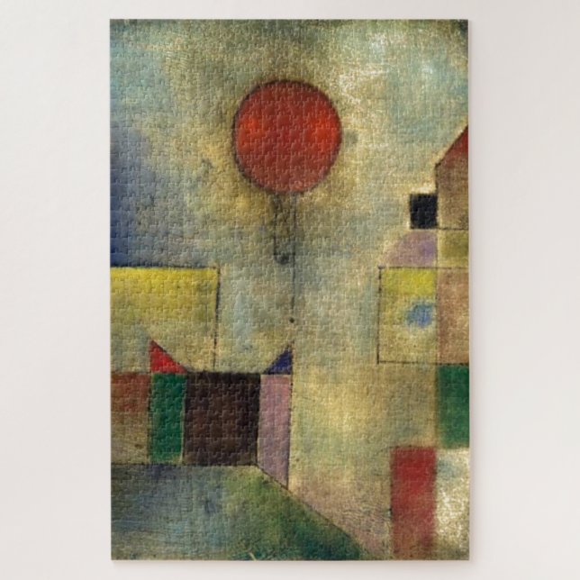 Quebra-cabeça Paul Klee Red Balloon - Abstrato de Pintura (Vertical)