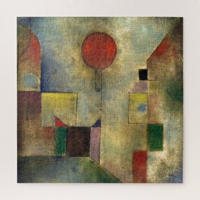 Quebra-cabeça Paul Klee Red Balloon Abstrato Pintura (Vertical)