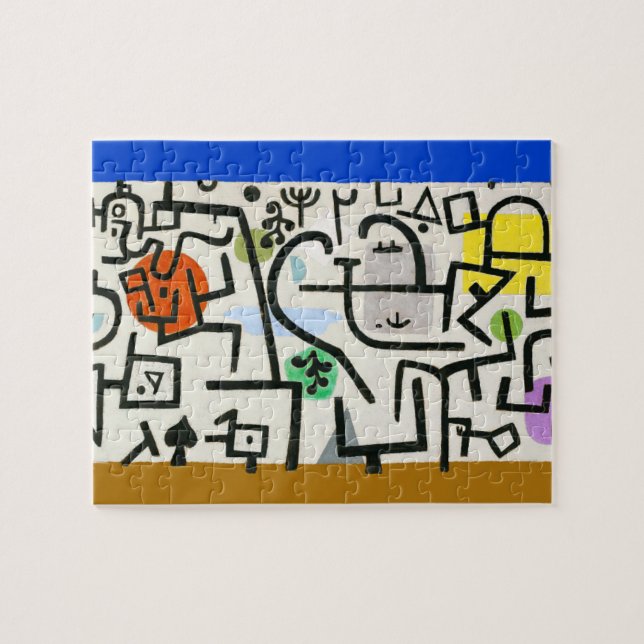 Quebra-cabeça Paul Klee Rich Harbor Abstrato Expressionismo (Horizontal)