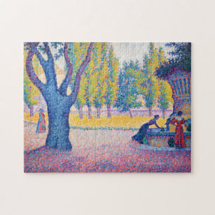Quebra-cabeça Paul Signac - Fountain des Lices, Santo-Tropez