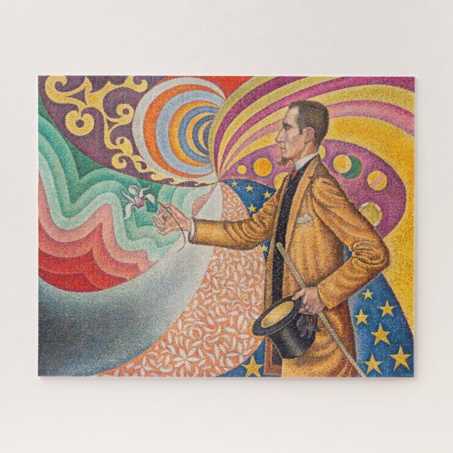 Quebra-cabeça Paul Signac - Retrato de M Felix Feneon, Opus 217 (Horizontal)