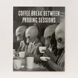 Quebra-cabeça Pausa de café fazendo uma pausa dos sequestros de