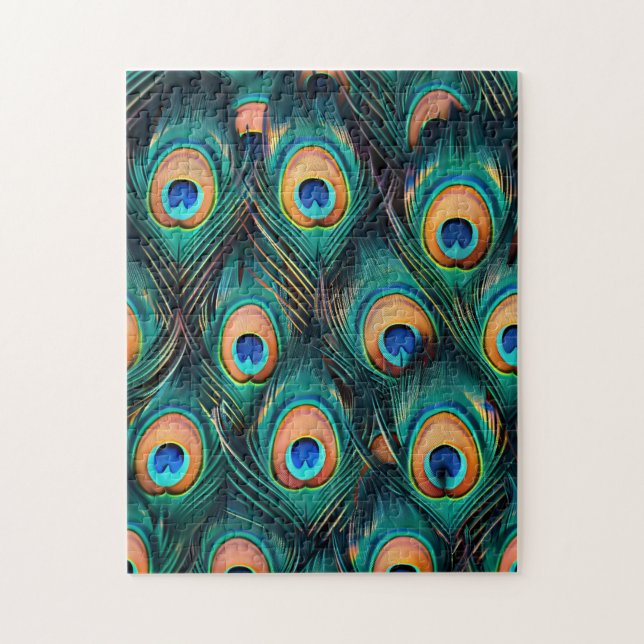 Quebra-cabeça Pavock Feather Pattern (Vertical)