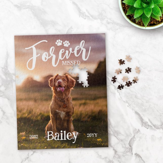 Quebra-cabeça Paw Imprime Para Sempre Foto De Cachorro Perdido (Criador carregado)