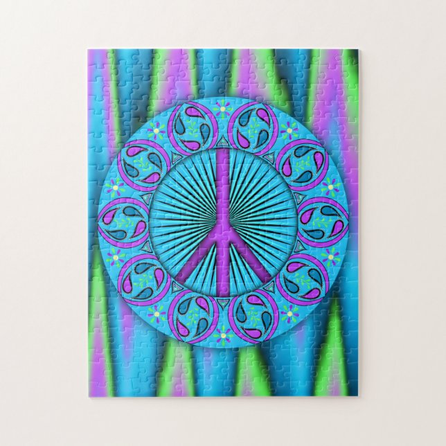 Quebra-cabeça Paz ~ Folha (Vertical)