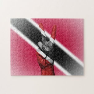 Quebra-cabeça Peace Flag of Trinidad and Tobago.