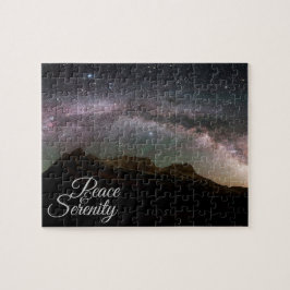 Quebra-cabeça Peace & Serenity Mountain Night Sky