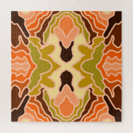 Quebra-cabeça Peach Fuzz Boho Chique Geométrico