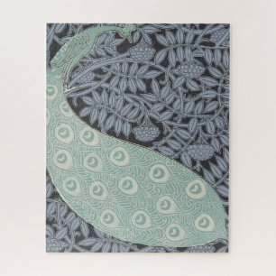 Quebra-cabeça Peacock Art Nouveau Bird Classic