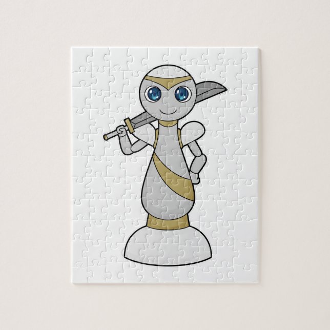 Quebra-cabeça Peça de xadrez para espadas (Vertical)