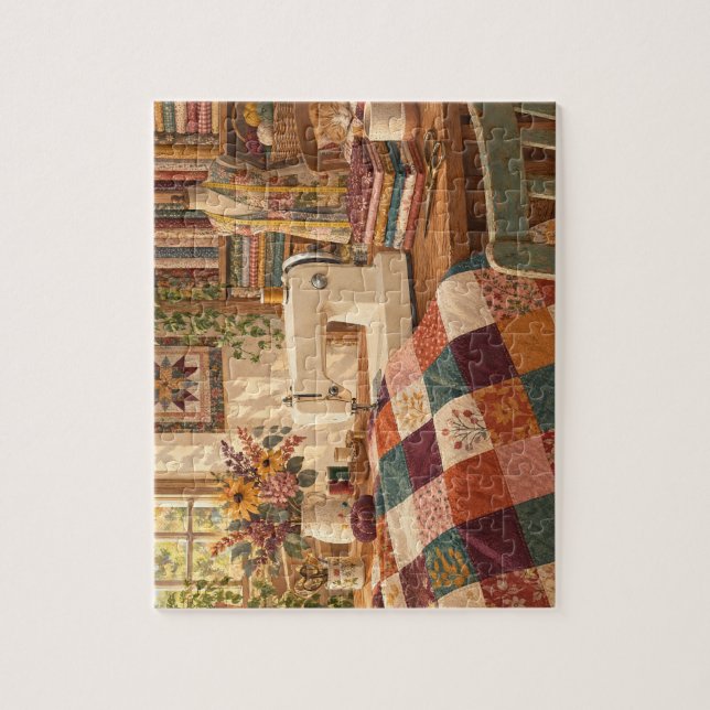 Quebra-cabeça Peças em Padrões Estúdio de Patchwork Puzzle (Vertical)