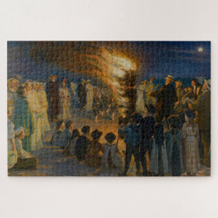 Quebra-cabeça Peder Severin Kroyer - Fogueira de Eva Bonfire