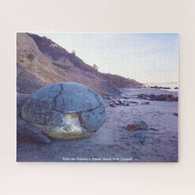 Quebra-cabeça Pedras de Moeraki Ilha Sul Nova Zelândia (Horizontal)