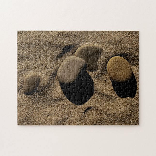 Quebra-cabeça Pedras na areia (Horizontal)