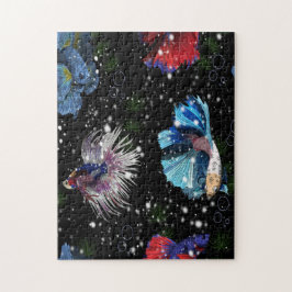 Quebra-cabeça Peixe Betta Colorido