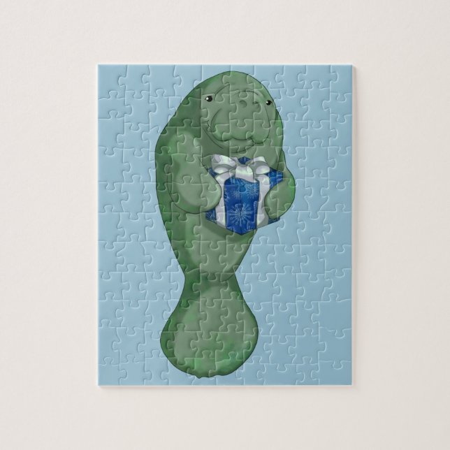 Quebra-cabeça Peixe-boi do Natal (Vertical)