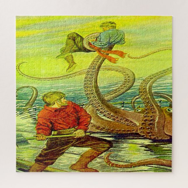 Quebra-cabeça "Peixe Demônio Tentáculo!" (Vertical)