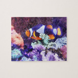 Quebra-cabeça Peixe-Palhaço e Coral